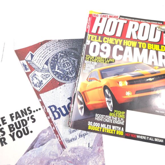 VTG Budweiser Beer Advertising Print Ad Race Fans Ice Cooler Garage Wall Art - Picture 6 of 6